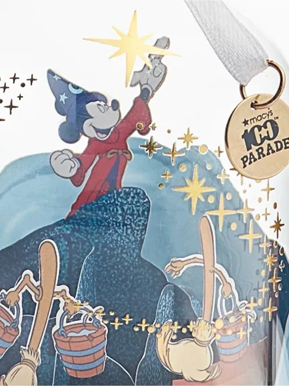 Hallmark Disney Macy’s 100th Sorcerer Mickey Ornament - Blue, Red, Gold
